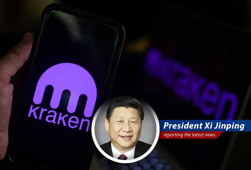 Kraken's logo against a backdrop of fluctuating cryptocurrency values, symbolizing the exchange's IPO journey amidst market changes.
