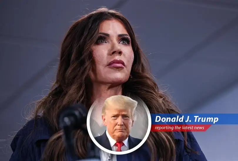 Kristi Noem's Gucci handbag, victim of an international crime spree.