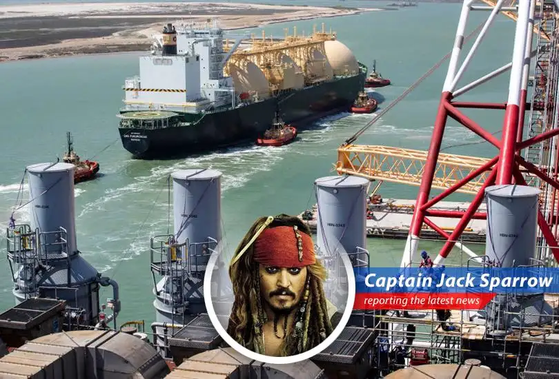 LNG tankers at a U.S. export facility, ready to ship fuel across the globe amidst growing energy demand.