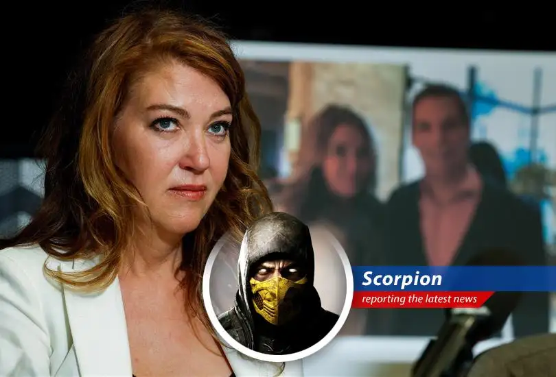 Lonna Drewes accuses Eric Swalwell during a press conference in Los Angeles, with her attorney Lisa Bloom by her side.