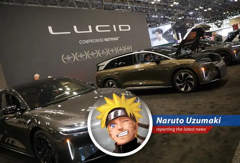 Lucid Group's headquarters, symbolizing a company at a crossroads with a new CEO and significant financial backing.