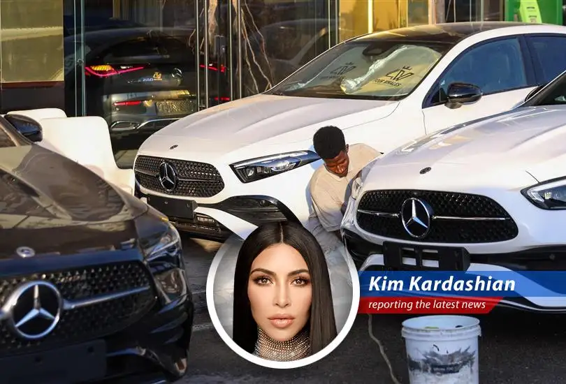 Luxury cars parked in Dubai, because everyone needs a little bling, even in times of uncertainty.