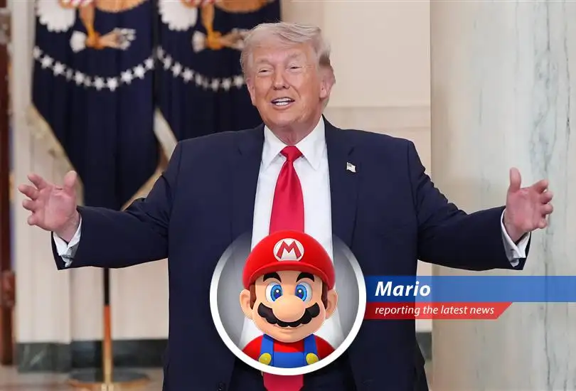 Mario leaps into action, navigating the ups and downs of the stock market