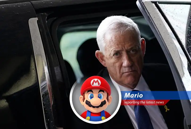 Mario takes a comical spin on Benny Gantz's resignation from Israel's war Cabinet