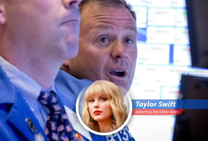 Market overview showing gains and losses in different sectors of the stock market.