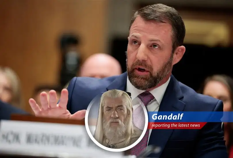 Markwayne Mullin addresses the Senate Homeland Security Committee during his confirmation hearing.