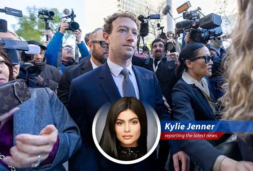 Meta logo displayed alongside court gavel, symbolizing the legal battle over child safety concerns on its platforms