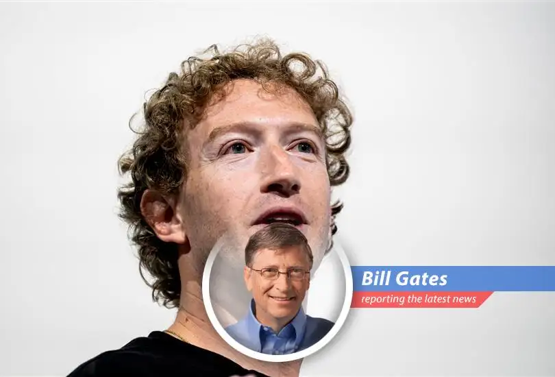 Meta's CEO Mark Zuckerberg during a product presentation, highlighting the company's focus on AI development.