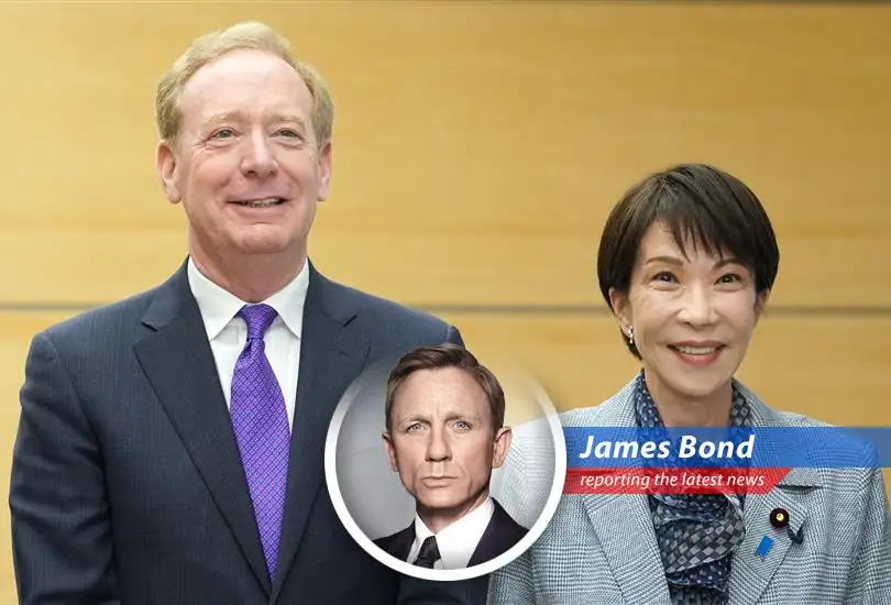 Microsoft's Brad Smith meets with Japanese Prime Minister Sanae Takaichi, solidifying a $10 billion investment in AI infrastructure.