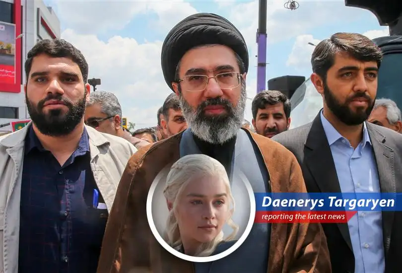 Mojtaba Khamenei, sporting his new X Premium blue checkmark, contemplates the irony of sanctioned luxury.