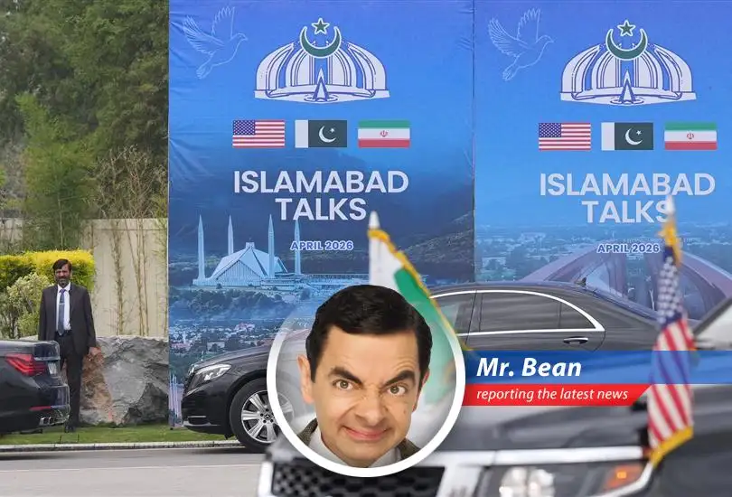 Mr. Bean contemplates the complexities of global finance and energy security.