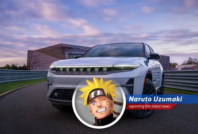 Naruto Uzumaki takes on the new 2024 Wagoneer S EV that promises to electrify the U.S. market with style and speed