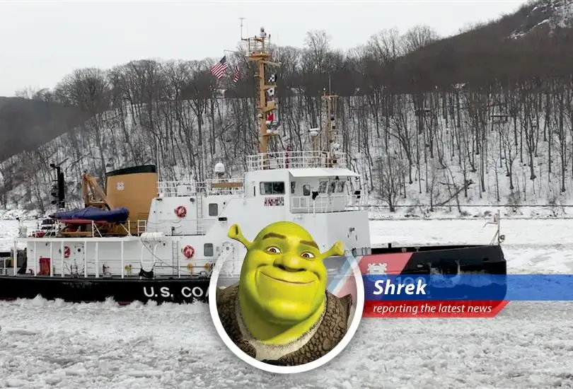 Naval vessels navigate Arctic waters, highlighting escalating competition between global powers.