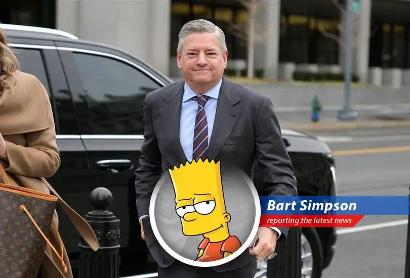 Netflix CEO Ted Sarandos at the White House, where discussions preceded Netflix's decision to terminate the Warner Bros. Discovery deal.