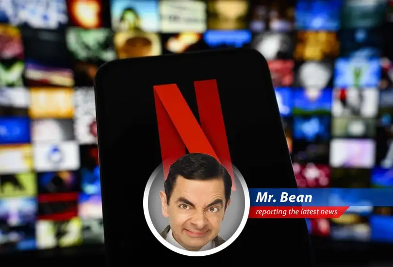 Netflix logo, symbolic of data privacy concerns and potential misuse of user information a bit like when I accidentally recorded my neighbors instead of Teddy's birthday party