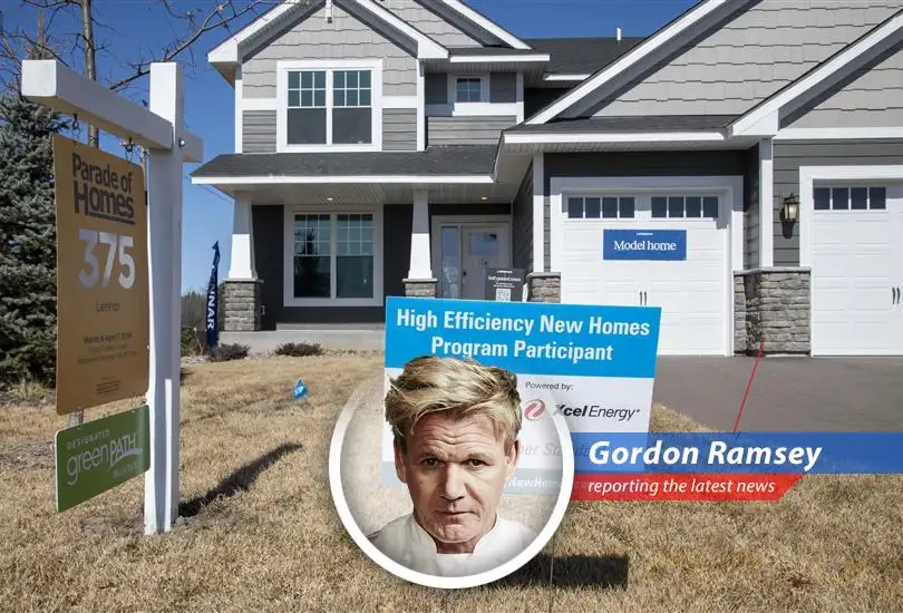 New home construction site, reflecting a slowing housing market and price adjustments