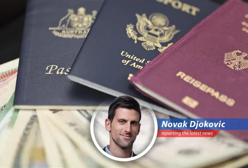 Novak Djokovic provides a humorous take on wealthy Americans seeking second citizenships and national residences in times of financial volatility.