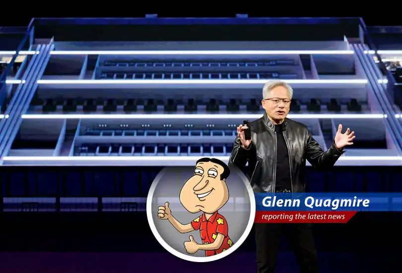 Nvidia CEO Jensen Huang announcing the company's progress in resuming chip shipments to China at the GTC conference.