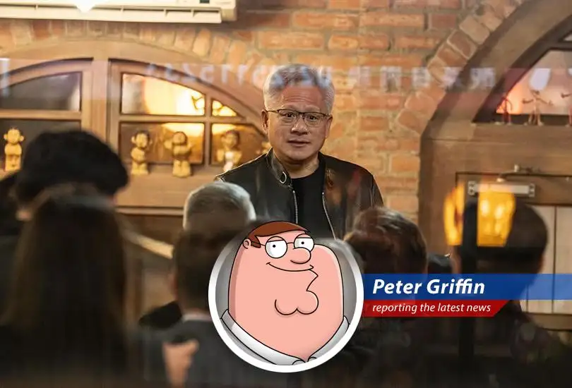 Nvidia stock takes a dip despite strong earnings, leaving investors and clueless cartoon dads alike scratching their heads.