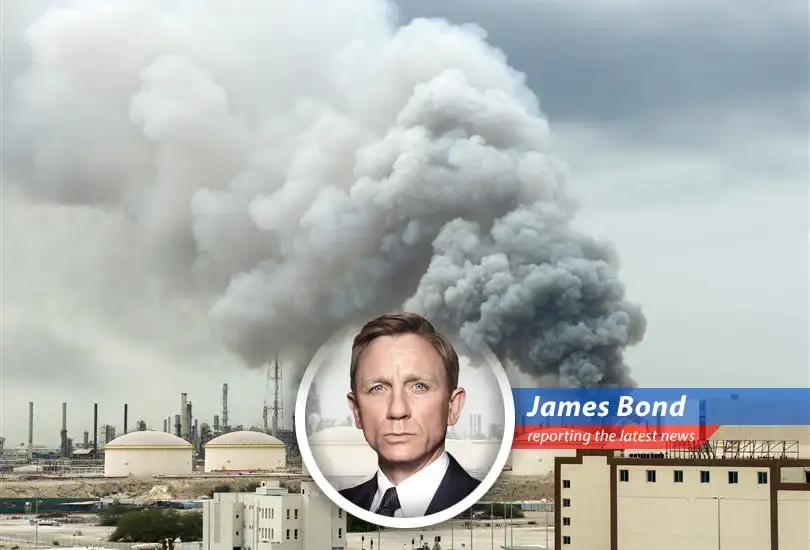 Oil refinery at sunset, symbolizing potential price surge amid global supply concerns.