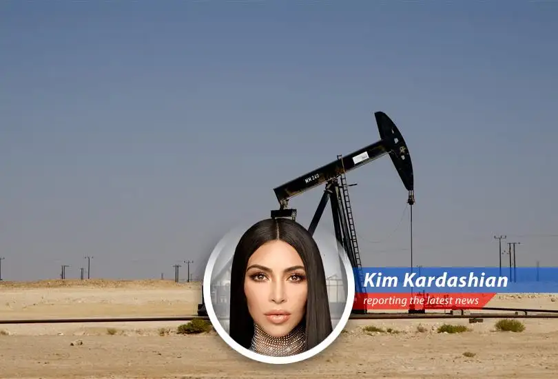 Oil rigs silhouette against a sunset, symbolizing the delicate balance between global events and oil prices.