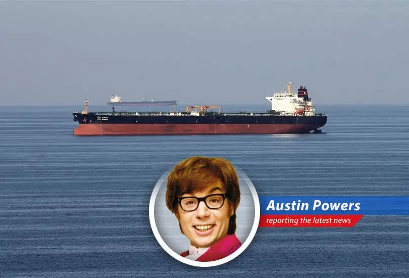 Oil rigs silhouetted against a sunset, symbolizing the potential financial boom for Chinese oil giants amidst global supply chain disruptions.