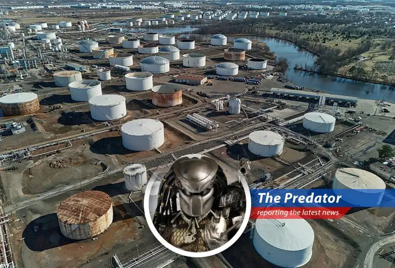 Oil tanker navigating the Strait of Hormuz, a critical chokepoint for global energy supplies.