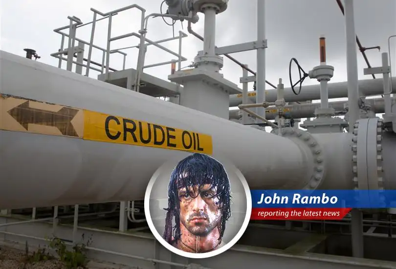 Oil tanker navigating through turbulent waters symbolizing the ongoing crisis in the Strait of Hormuz and its impact on global oil supply.