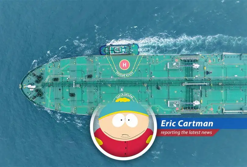 Oil tankers avoiding the Strait of Hormuz, probably because they're all a bunch of whiny babies.