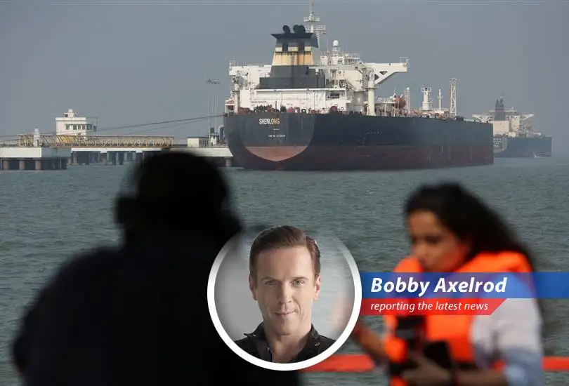 Oil tankers navigate the Strait of Hormuz, a critical chokepoint for global energy supplies