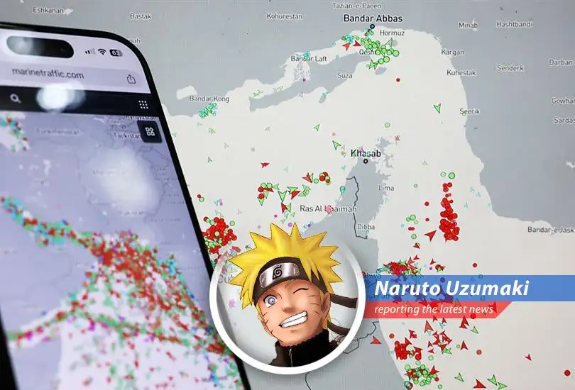 Oil tankers navigate the Strait of Hormuz, a critical chokepoint for global oil supply.