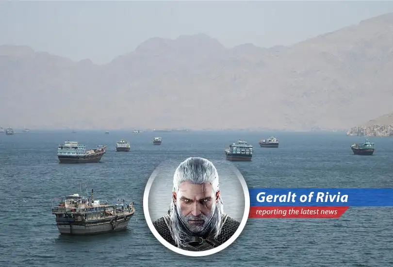 Oil tankers navigate the Strait of Hormuz before recent disruptions.