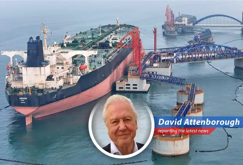 Oil tankers navigating the Strait of Hormuz, a critical chokepoint for global oil supplies.