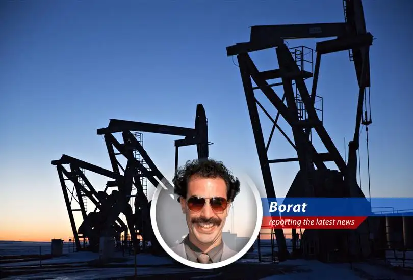 Oil tankers navigating the Strait of Hormuz, a critical chokepoint for global oil supply. Very important, like tractor in Kazakhstan.