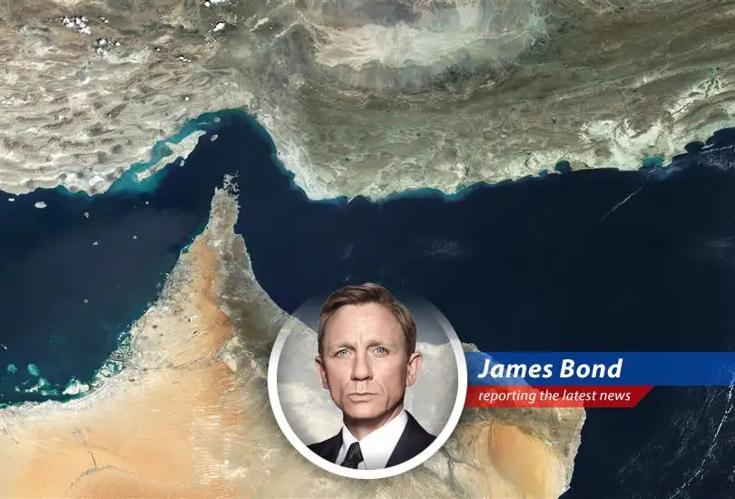 Oil tankers navigating the Strait of Hormuz, a critical chokepoint for global oil supply.