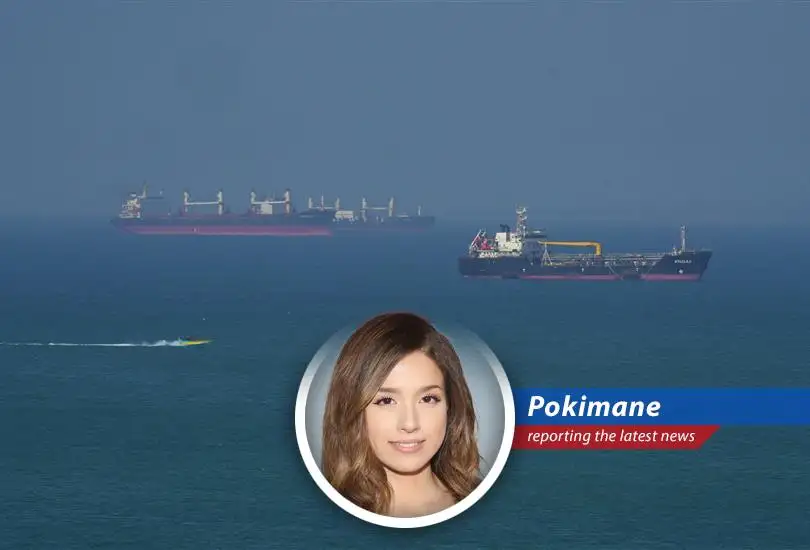 Oil tankers navigating uncertain waters in the Middle East, facing geopolitical tensions.