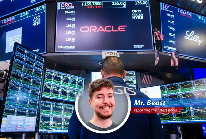 Oracle's one-year stock chart reflects a volatile year, now spiking after positive earnings and AI infrastructure plans.