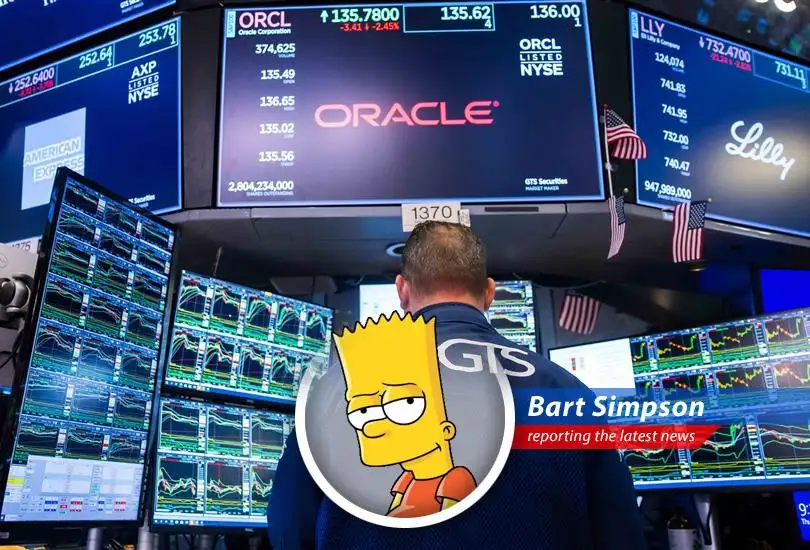 Oracle's stock price is soaring, probably higher than Milhouse's chances with Lisa.