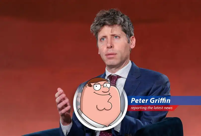 Peter Griffin pondering the implications of OpenAI's massive funding round. Quahog is about to get smarter, or at least more confused.