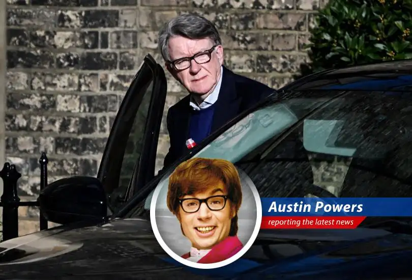 Peter Mandelson, former UK ambassador, exits his home amidst investigation. Is this my beautiful house