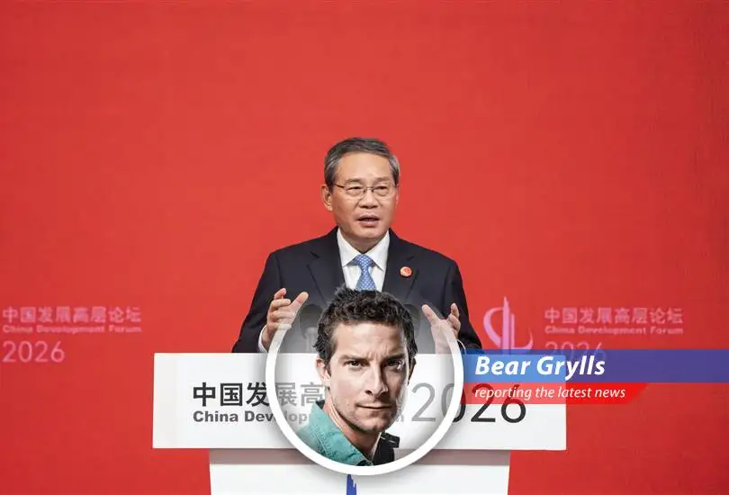 Premier Li Qiang addressing the China Development Forum, emphasizing commitment to further opening China's economy.