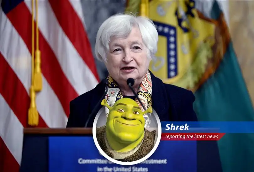 President Biden issues order forcing Chinese-backed cryptocurrency mining company to divest land near a strategic missile base, citing national security concerns. Shrek gives his unique perspective on the matter with humor and satire.