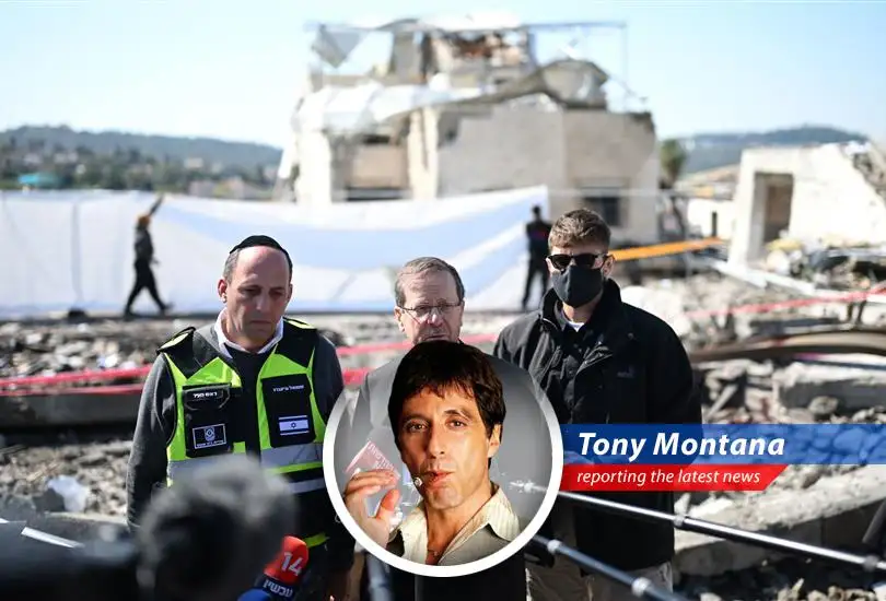 President Herzog addressing US business leaders about the necessity of confronting Iran for a stable Middle East.