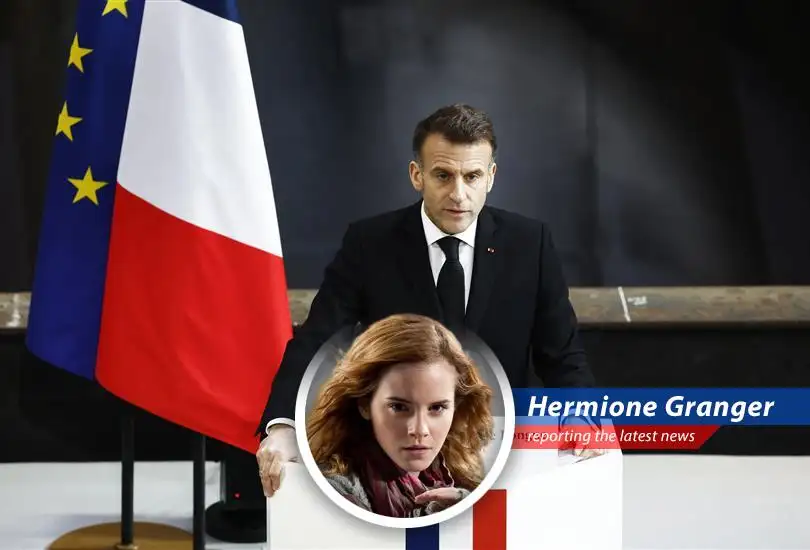 President Macron addressing the nation from a naval base, outlining France's evolving nuclear deterrence strategy.