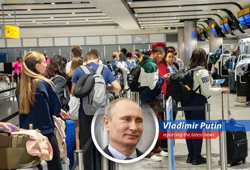 President Putin shares his witty take on Britain's Border Force technical glitch causing airport chaos