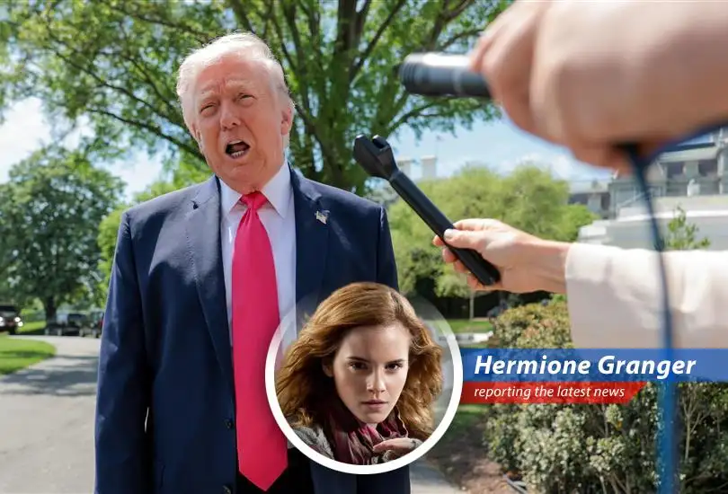 President Trump addresses reporters at the White House, discussing gas prices and the ongoing situation with Iran.