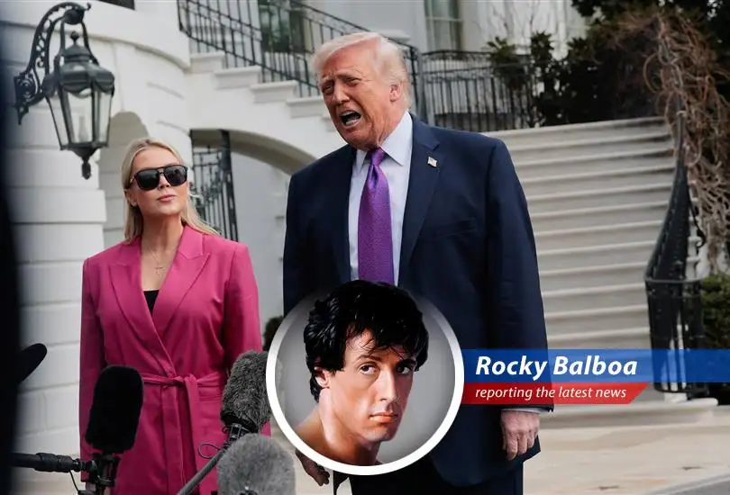 President Trump addresses reporters outside the White House, discussing the ongoing conflict with Iran and its potential consequences.