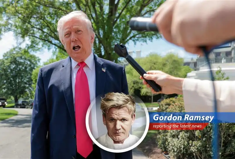 President Trump addressing reporters at the White House, amidst rising concerns over gas prices and economic policies.