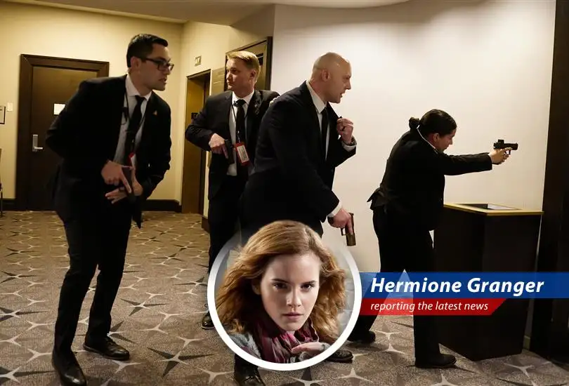 President Trump and First Lady Melania being evacuated from the White House Correspondents' Dinner after shots were fired