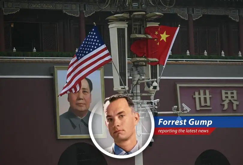 President Trump and President Xi meeting in Beijing, a diplomatic dance with high stakes, like trying to catch a feather in a windstorm.